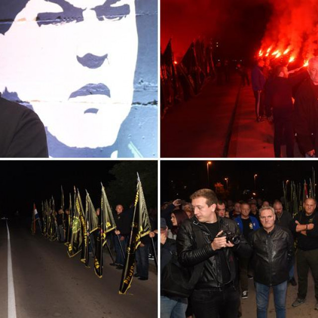 Mihajlo Hrastov i prizori s otvaranja murala koji je posvećen njemu