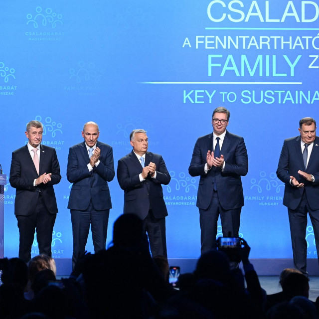 Andrej Babiš, Janez Janša, Viktor Orban, Aleksandar Vučić i Milorad Dodik