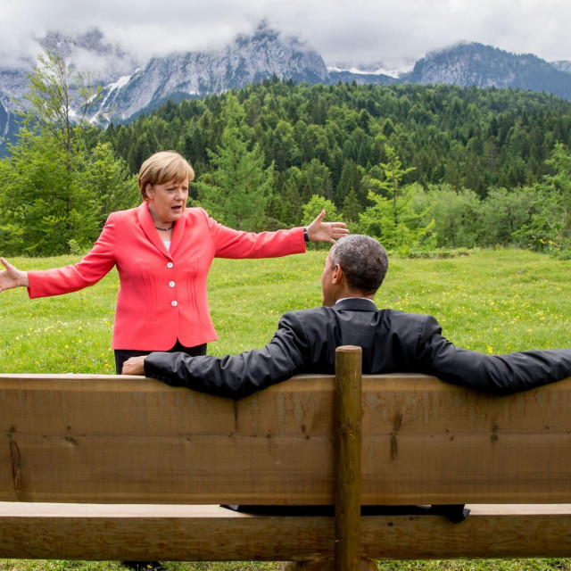 Legendarna fotografija Angele Merkel i Baracka Obame iz Garmisch-Partenkirchena