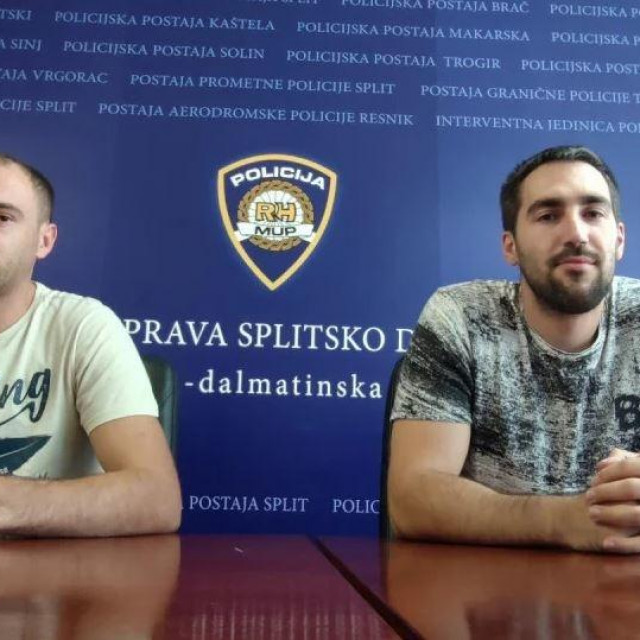 Ivan Ajduković, krim inspektor 2 PP Split i Šime Buzov, pomoćnik načelnika za Krim PP Trogir