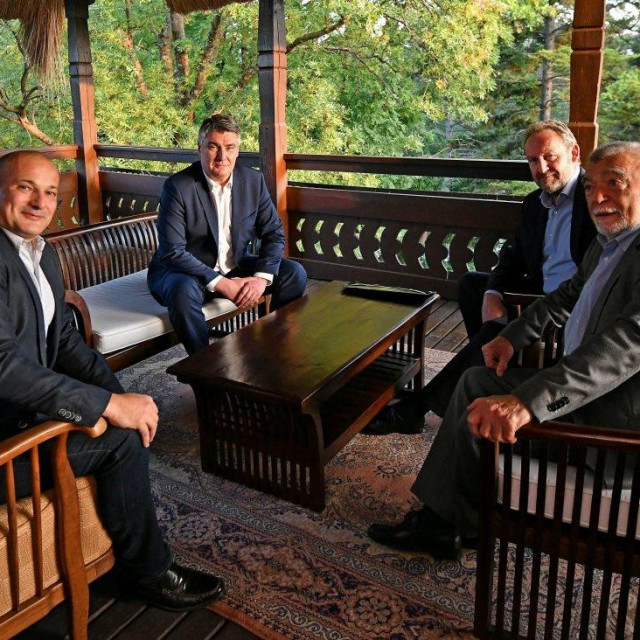 Orsat Miljenić, Zoran Milanović, Bakir Izetbegović i Stjepan Mesić