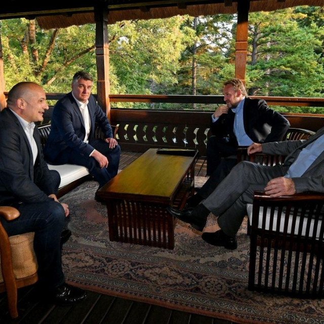 Orsat Miljenić, Zoran Milanović, Bakir Izetbegović i Stjepan Mesić