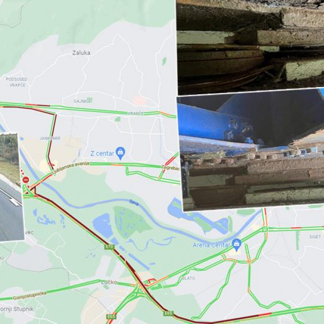 Gužva zbog mosta Sava