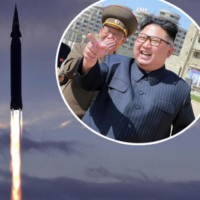 Kim Jong-un i lansiranje projektila Hwasong-8 