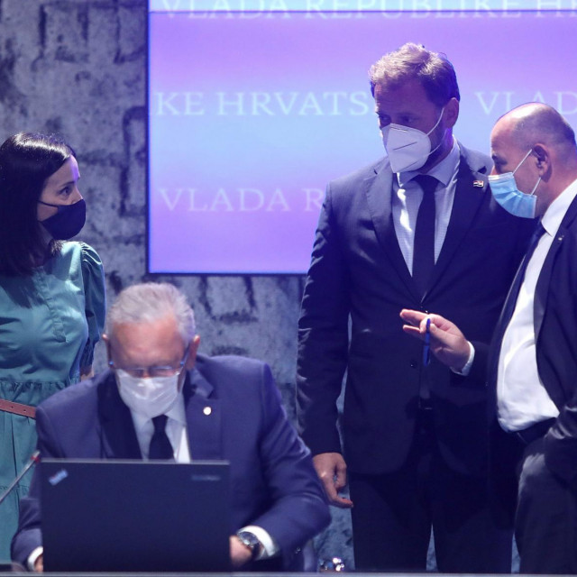 Marija Vučković, Davor Božinović, Mario Banožić i Tomo Medved