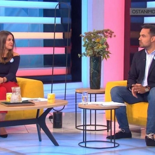 Vicko Dragojević i Zlata Muck u studiju HRT-a