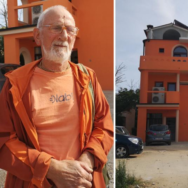 Vladimir Radeka (lijevo), hram u kojem je živjela obitelj preminulog dječaka (desno), privođenje dječakovih roditelja (u krugu)