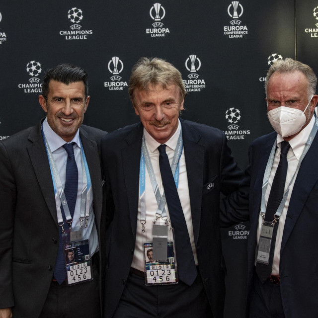 Luis Figo, Zbigniew Boniek i Karl-Heinz Rummenigge