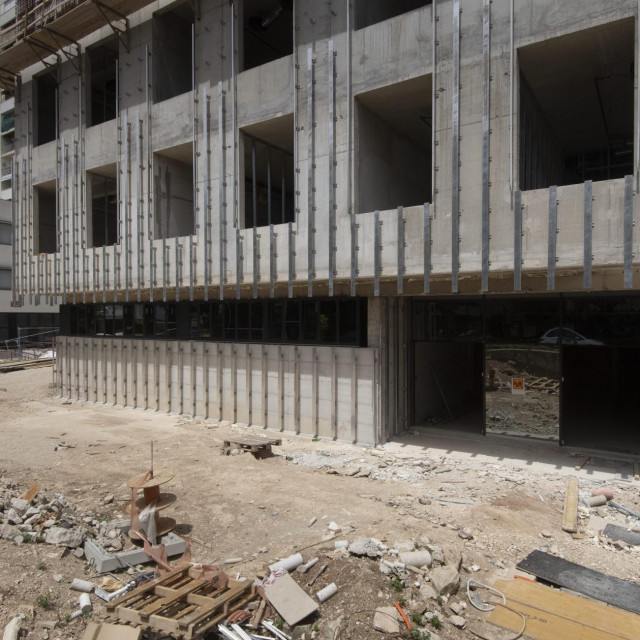 Zgrada suda u Gundulićevoj ulici u izgradnji