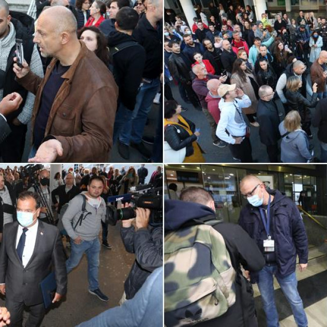 Prosvjed pred KBC-om Zagreb