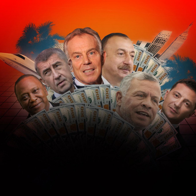 Afera Pandora Papers; ilustracija