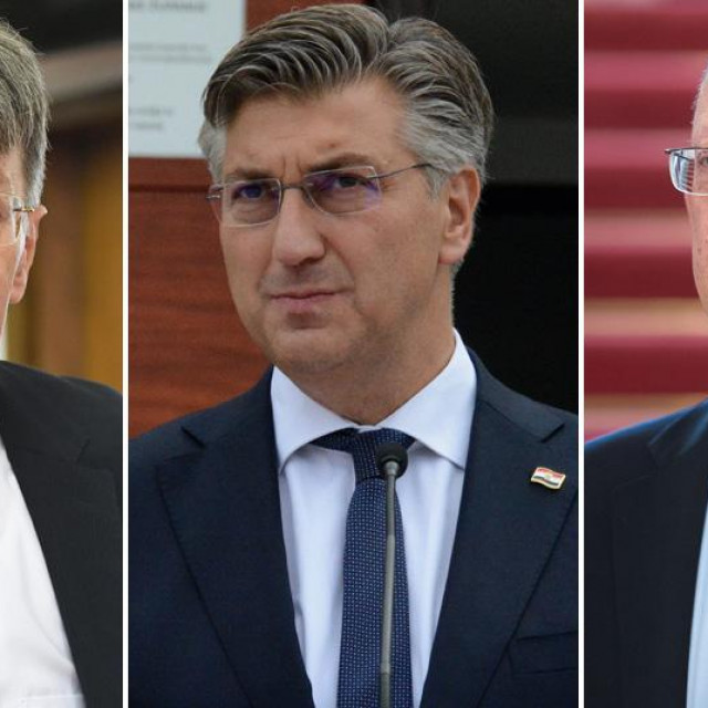 Radovan Dobronić, Andrej Plenković, Marin Mrčela