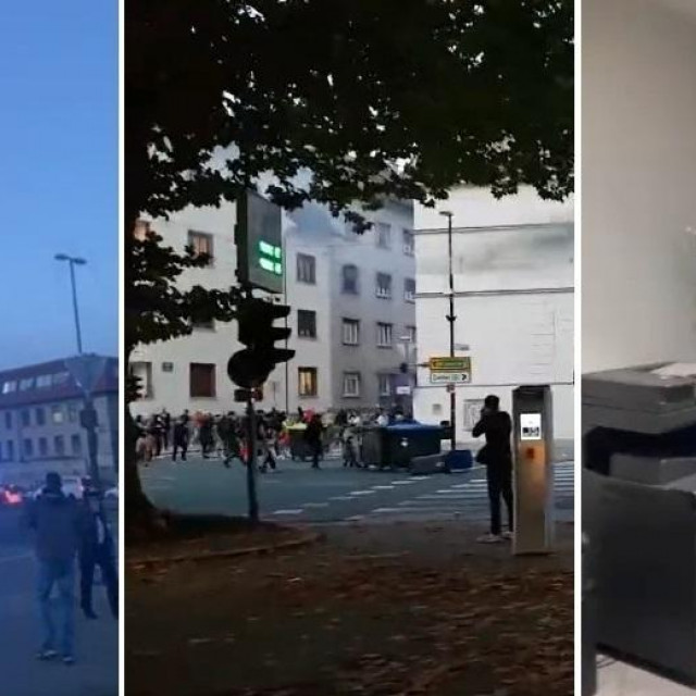 Prizori kaotičnog prosvjeda u Ljubljani