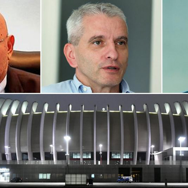 Nikola Vuković, Ratko Bajakić i Ante Samodol; Arena Zagreb (dolje)