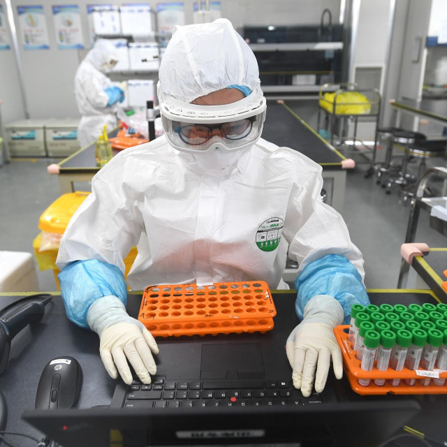 Laboratorij u Wuhanu, ilustracija