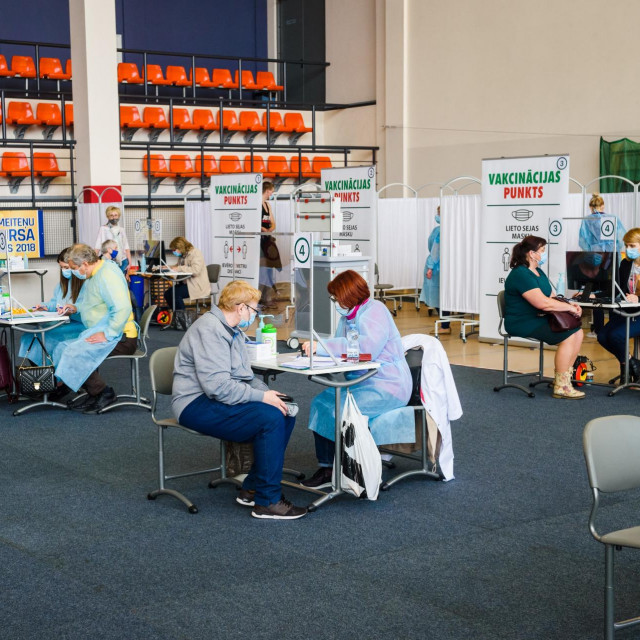 Cijepljenje u centru u Ventspilsu