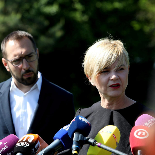 Tomislav Tomašević i Sandra Benčić