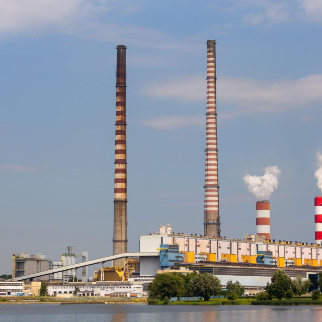 Elektrana na ugljen, ilustracija
