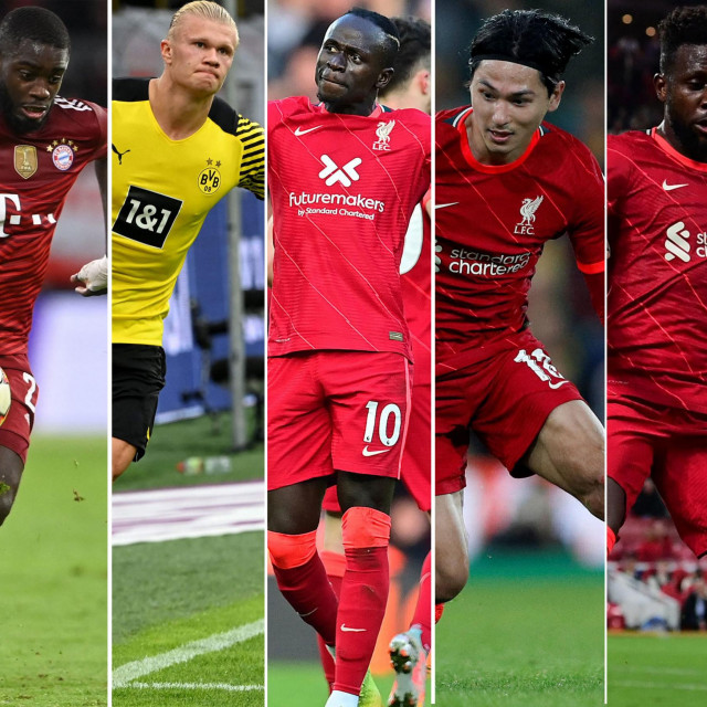 Salzburgovi 'proizvodi' (slijeva nadesno): Upamecano, Haaland, Mane, Minamino i Keita