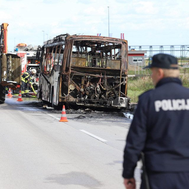 Požar autobusa kod Varaždina