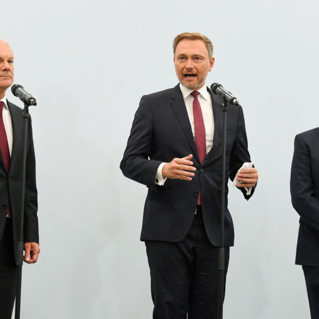 Olaf Scholz, Christian Lindner i Norbert Walter-Borjans