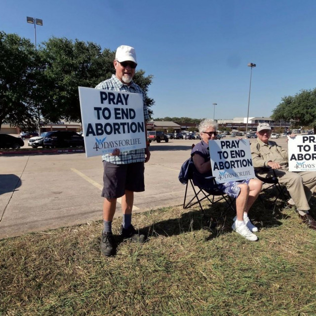 Prosvjednici protiv abortusa.