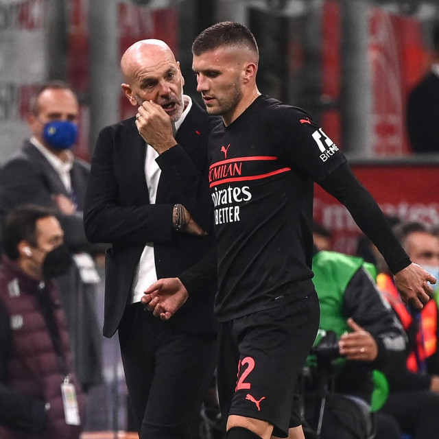 Stefano Pioli i Ante Rebić