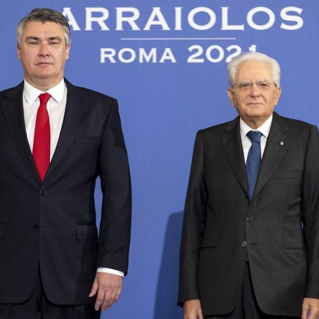 Zoran Milanović i Sergio Mattarella (arhiva)