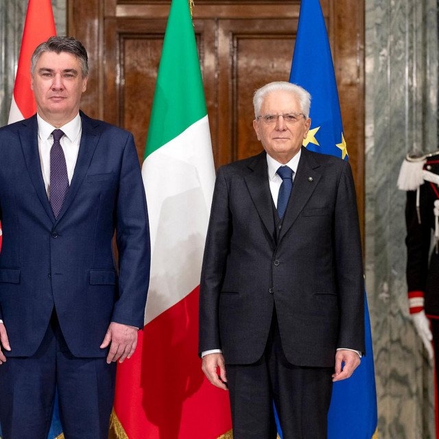 Sergio Mattarella i Zoran Milanović
