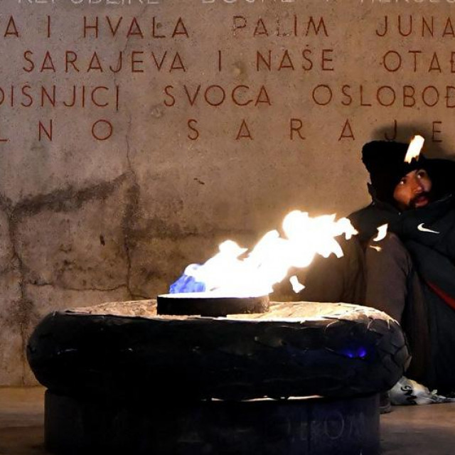 Ilustracija, prizor iz Sarajeva