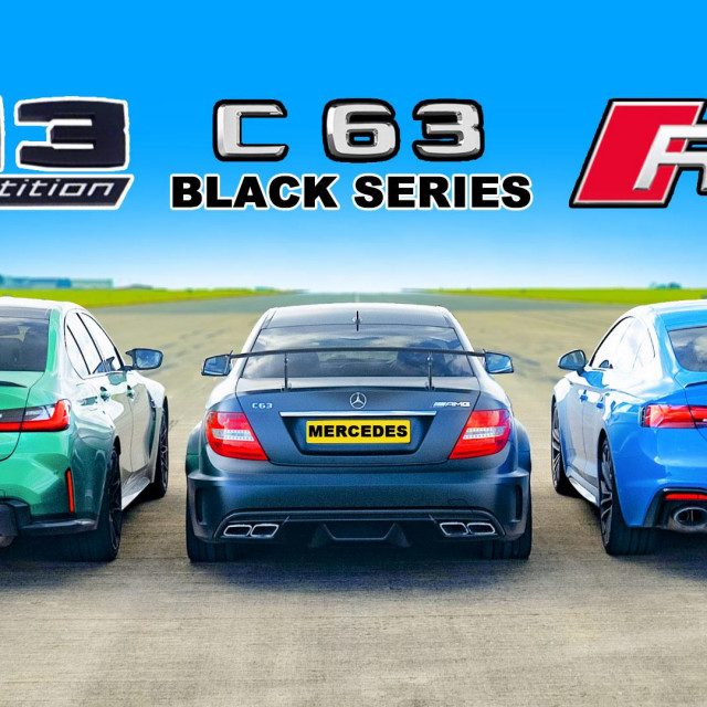 BMW M3 Competition, Mercedes C63 AMG Black Series i Audi RS5 Sportback