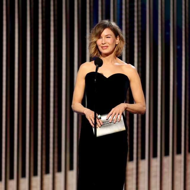  Renée Zellweger na Golden Globe Awards u veljači 2021.