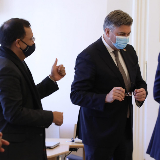 Dinesh Patnaik i Andrej Plenković