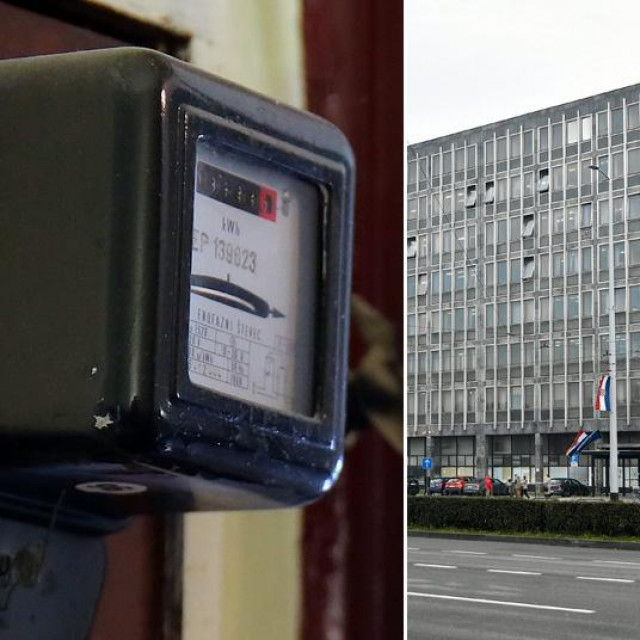 brojilo, zgrada u kojoj je Općinski građanski sud u Zagrebu i ilustracija sudnice