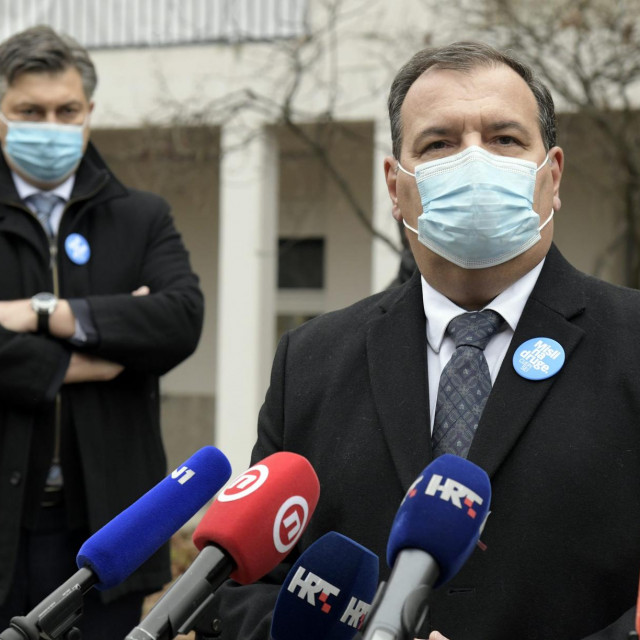 Andrej Plenković, Vili Beroš i Alemka Markotić