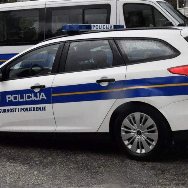 Policijski automobil, ilustracija