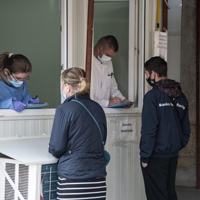 Testiranje na covid 19 / Ilustracija