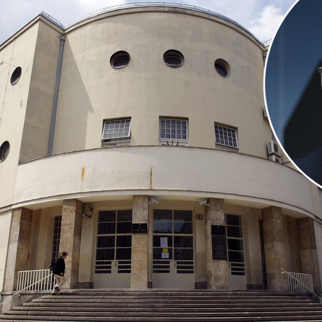 Ilustracija: zgrada XVI. gimnazije u Križanićevoj i Tomislav Tomašević