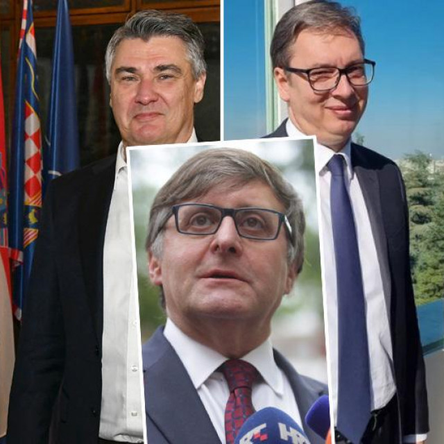 Milorad Dodik, Zoran Milanović, Matthew Palmer (u sredini), Aleksandar Vučić i Dragan Čović