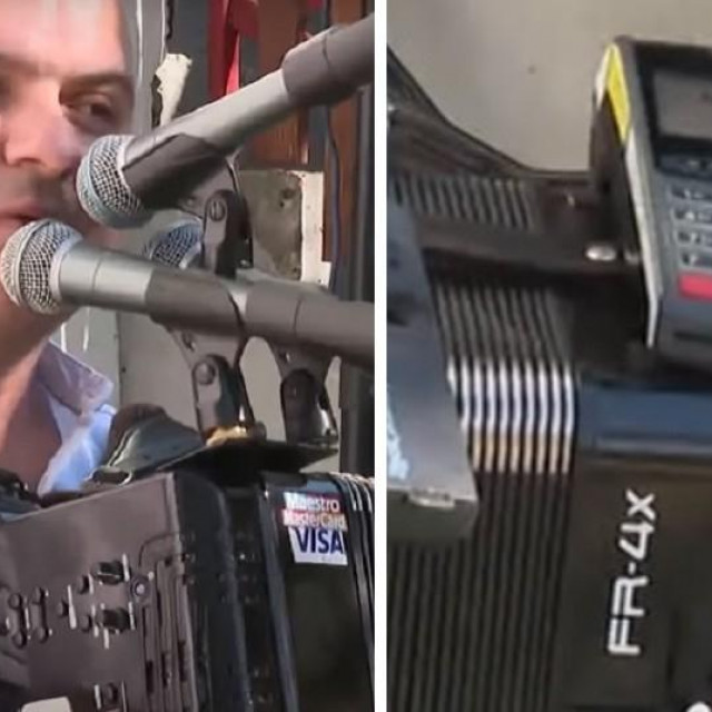 Harmonikaš postavio čitač kreditnih kartica na harmoniku