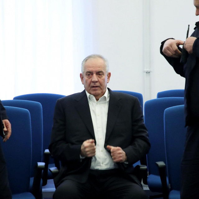 Ivo Sanader na sudu.