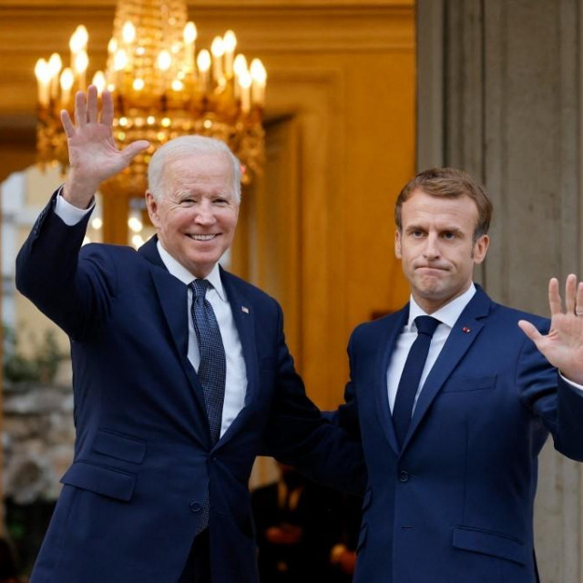 Biden i Macron.