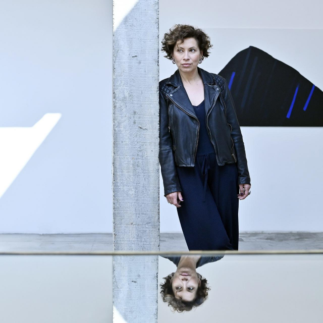 Zagreb, 141021.
Dramaturginja Tena Stivicic, fotografirana u Galeriji Kranjcar.