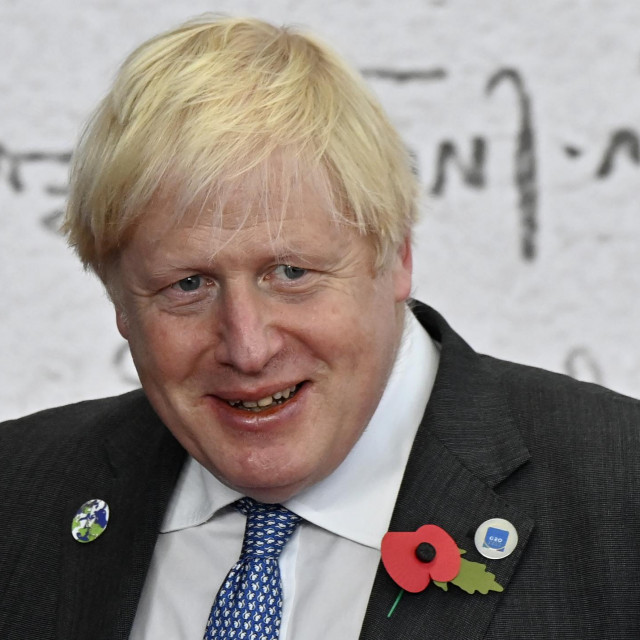 Boris Johnson u Rimu, listopad 2021.