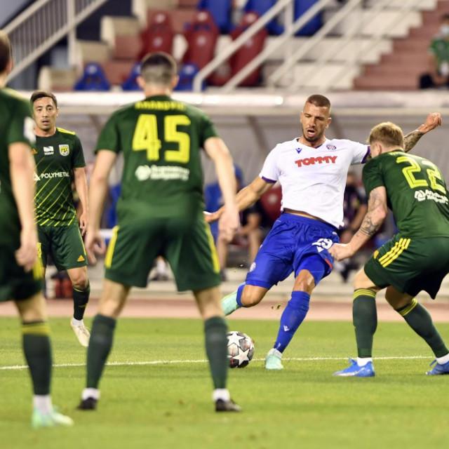 Detalj s utakmice Hajduk - Tobol