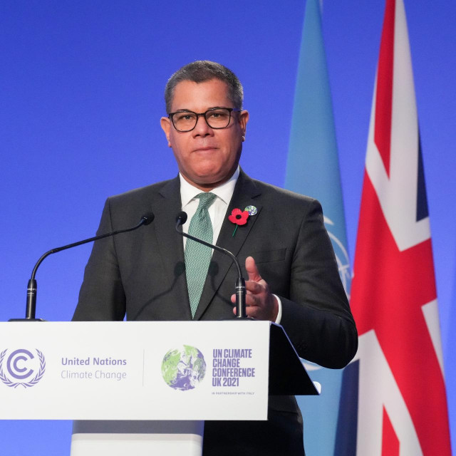 Alok Sharma na otvaranju konferencije COP 26 u Glasgowu