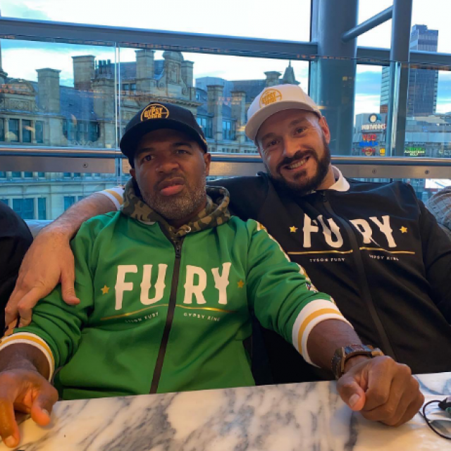 SugarHill Steward i Tyson Fury
