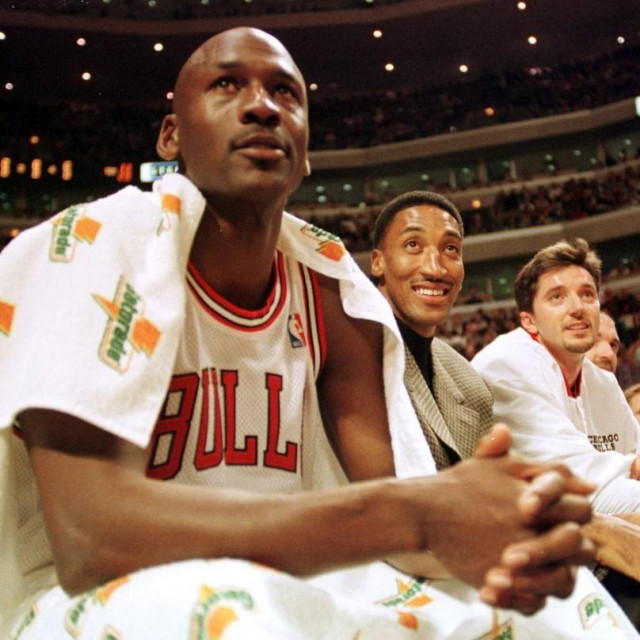 Michael Jordan, Scottie Pippen i Toni Kukoč
