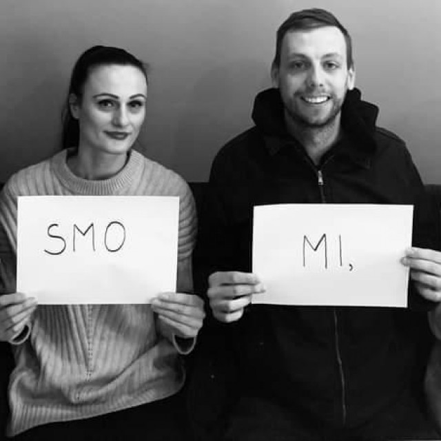 Logoped Ivan Đurđević, edukacijska rehabilitatorica Marija Pavković, psihologinja i sociologinja Lidija Repić te Kristina Mijatović
