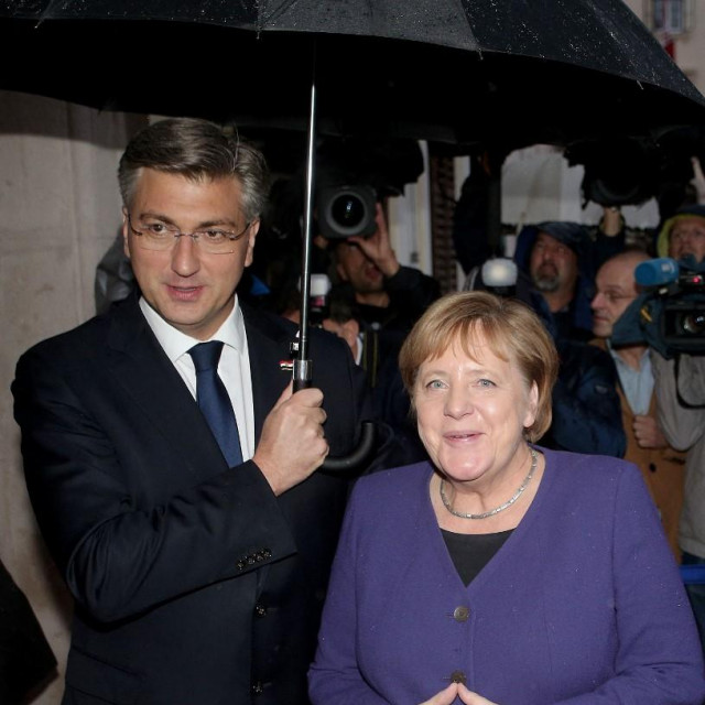 Andrej Plenković i Angela Merkel 
